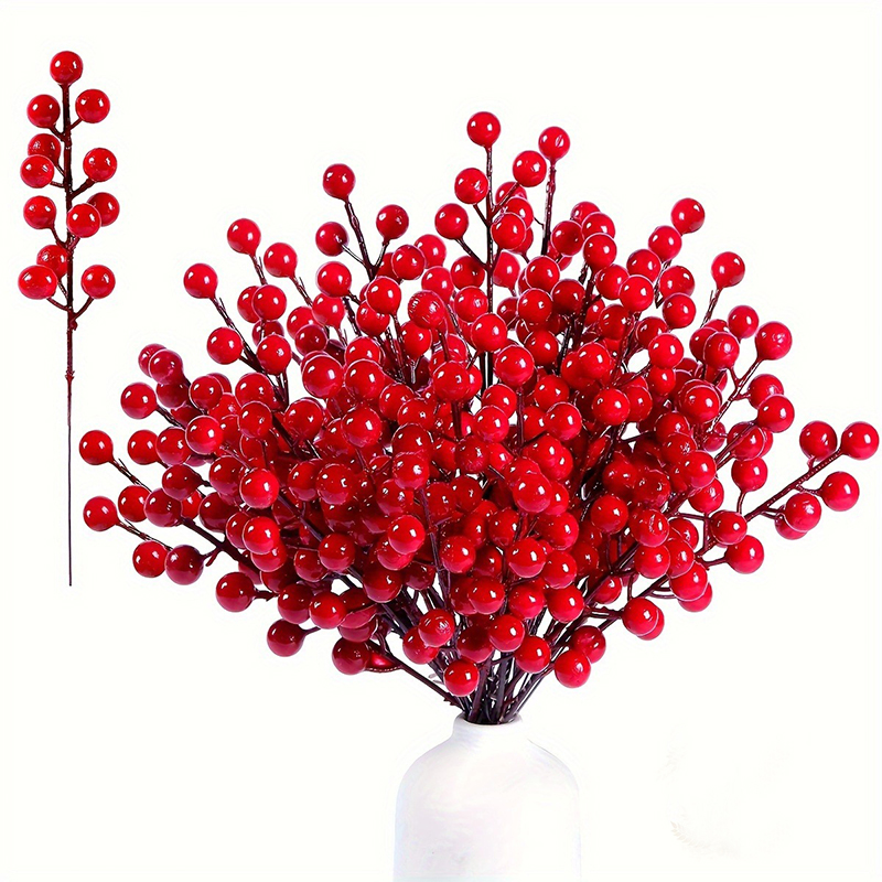 Florist Supply Bulk - 5/10/20 szt. Sztuczne czerwone gałązki z
