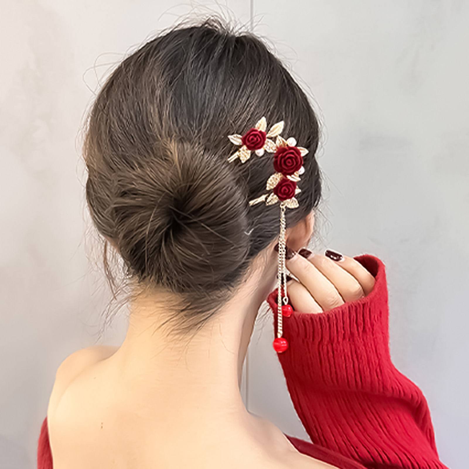 Chiński styl róża kwiat spinka – Supply Florist recenzja i cena